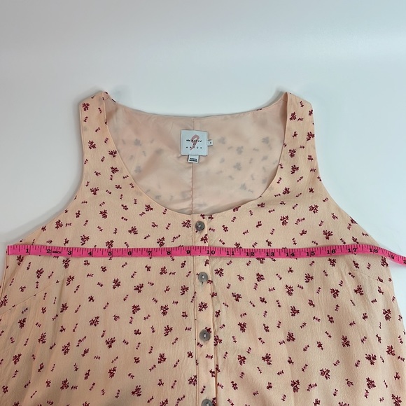 The Nines by Hatch floral button down rayon dress Medium - Picture 9 of 10